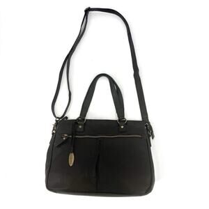 BORN BLACK LEATHER SHOULDER CROSSBODY BAG Gently Used Great Condition 13x10
